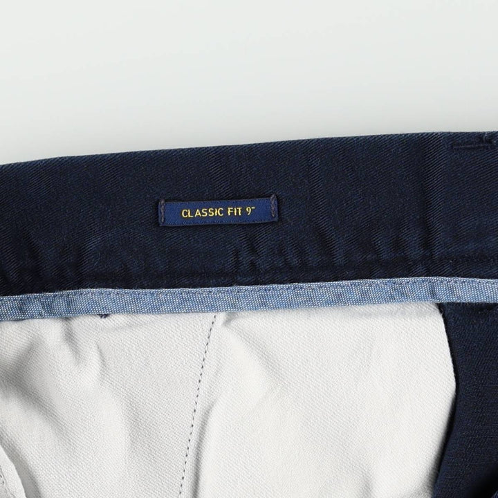 Ralph Lauren POLO RALPH LAUREN CLASSIC FIT 9" Chino Shorts (Men's size W33 equivalent) cotton navy blue type Vintage Second Hand