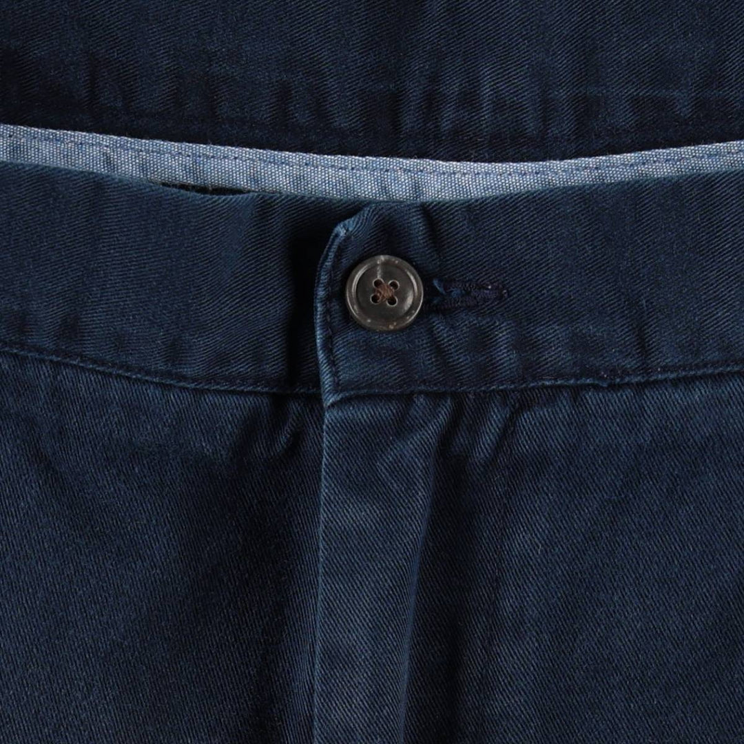 Ralph Lauren POLO RALPH LAUREN CLASSIC FIT 9" Two-Pleat Chino Shorts (Men's W36 equivalent) cotton navy blue type Vintage Second Hand