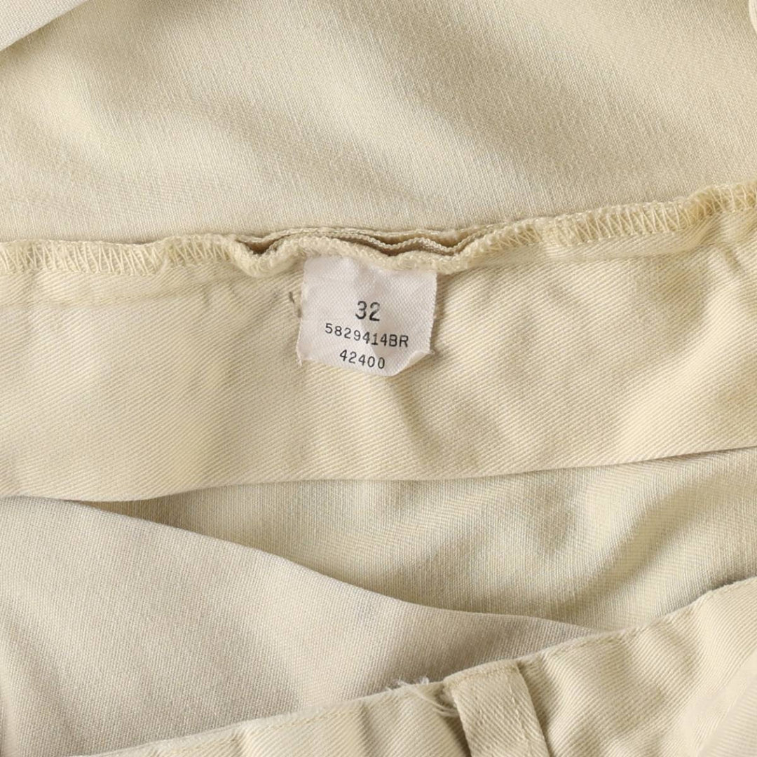 Ralph Lauren Polo Ralph Lauren Two-pleat Chino Shorts, Men's Size W31 cotton Beige type Vintage Second Hand