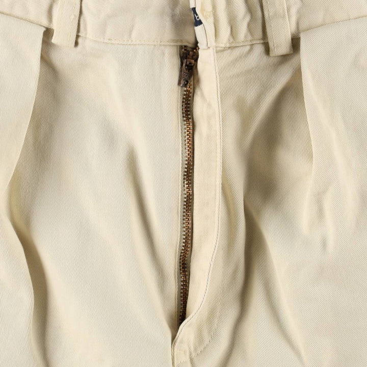 Ralph Lauren Polo Ralph Lauren Two-pleat Chino Shorts, Men's Size W31 cotton Beige type Vintage Second Hand