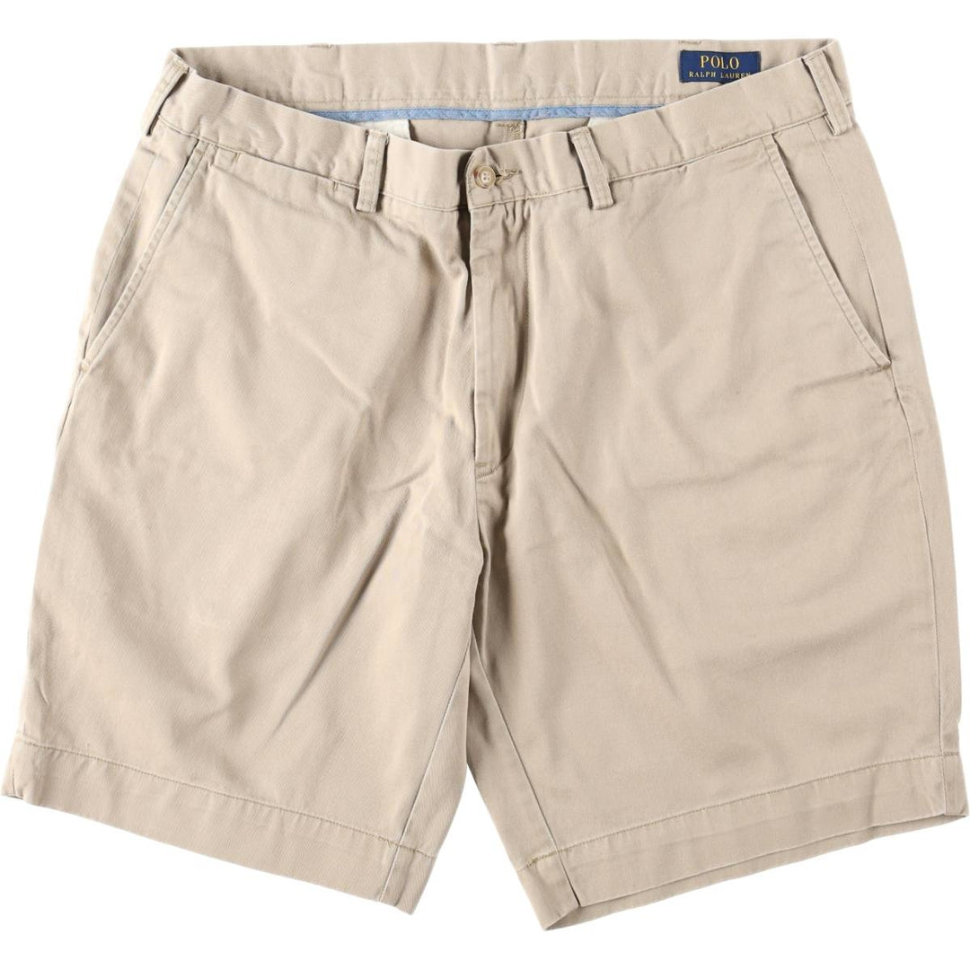 Ralph Lauren POLO RALPH LAUREN CLASSIC FIT 9" Chino Shorts (Men's size W36 equivalent) cotton Beige type Vintage Second Hand