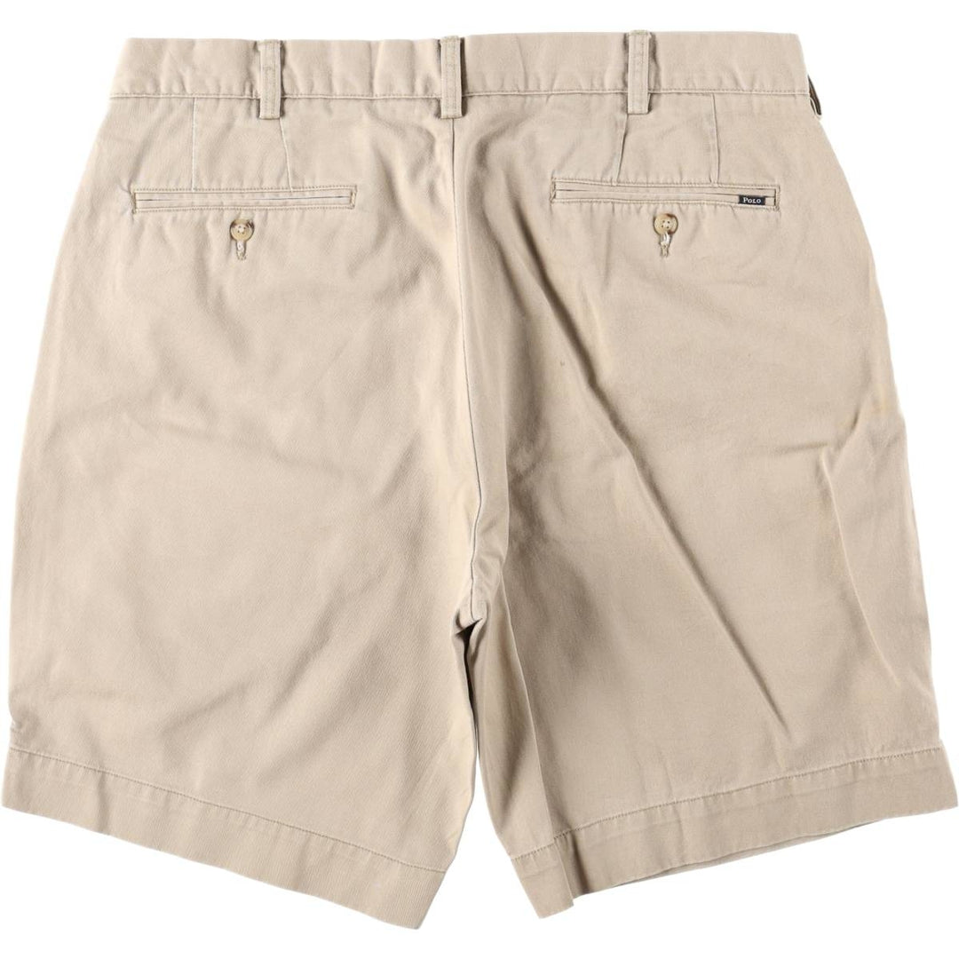 Ralph Lauren POLO RALPH LAUREN CLASSIC FIT 9" Chino Shorts (Men's size W36 equivalent) cotton Beige type Vintage Second Hand