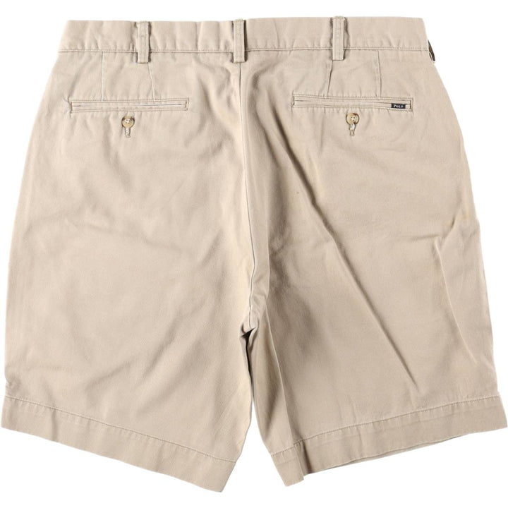 Ralph Lauren POLO RALPH LAUREN CLASSIC FIT 9" Chino Shorts (Men's size W36 equivalent) cotton Beige type Vintage Second Hand