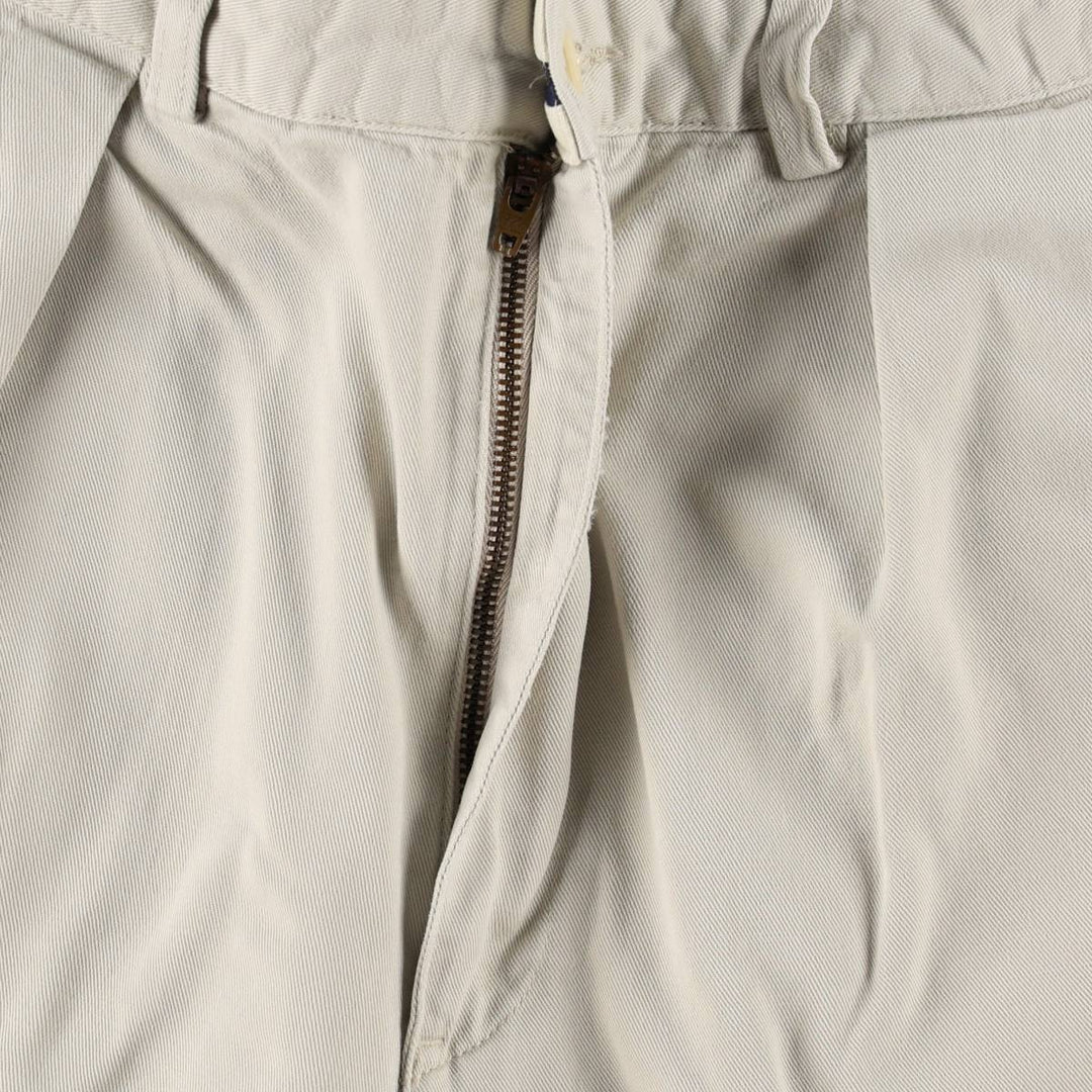 Ralph Lauren Polo Ralph Lauren Two-pleat Chino Shorts, Men's Size W34 cotton Beige type Vintage Second Hand