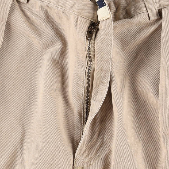 Ralph Lauren Polo Ralph Lauren Two-pleat Chino Shorts, Men's Size W36 cotton Beige type Vintage Second Hand
