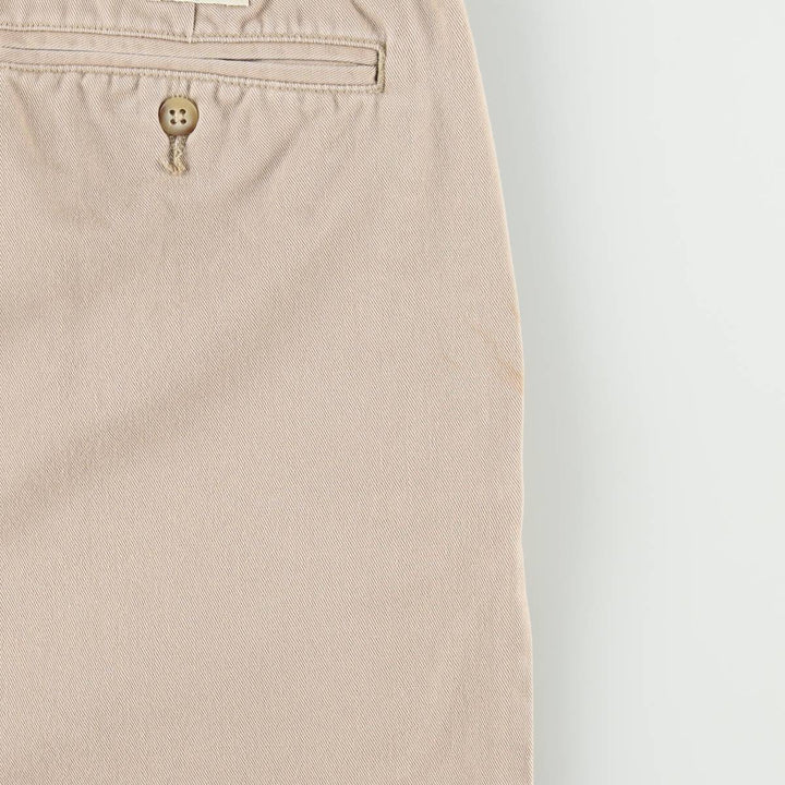 Ralph Lauren Polo Ralph Lauren Two-pleat Chino Shorts, Men's Size W36 cotton Beige type Vintage Second Hand