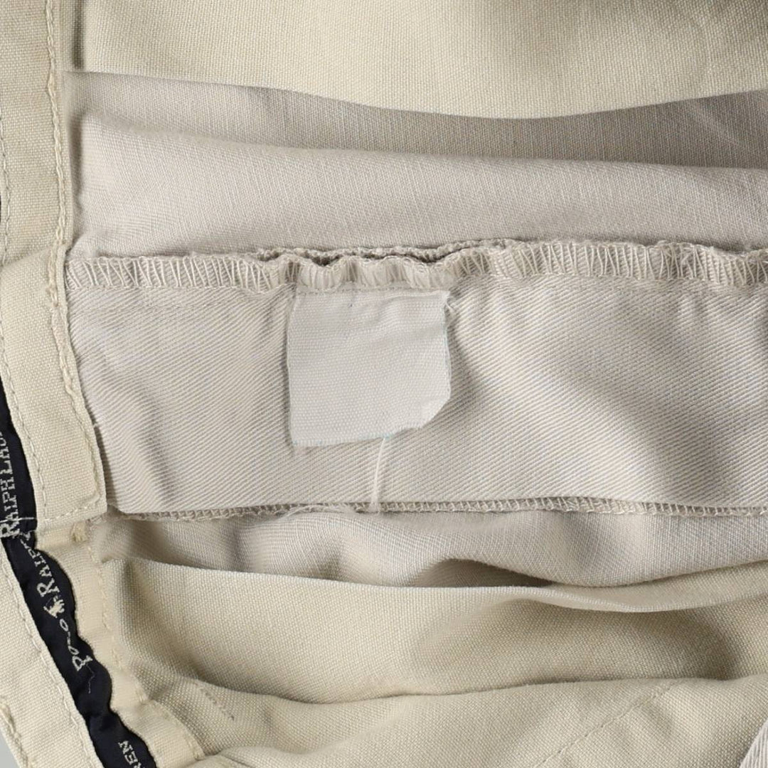 Ralph Lauren Polo Ralph Lauren Two-pleat Chino Shorts, Men's Size W31 cotton Beige type Vintage Second Hand