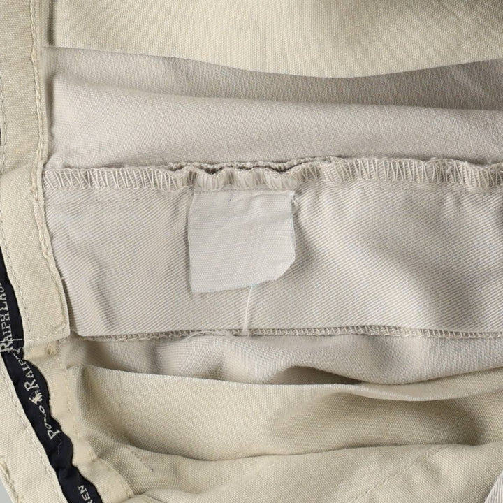 Ralph Lauren Polo Ralph Lauren Two-pleat Chino Shorts, Men's Size W31 cotton Beige type Vintage Second Hand