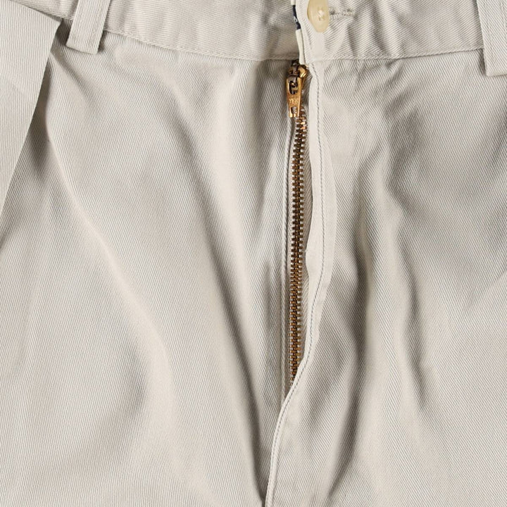 Ralph Lauren Polo Ralph Lauren Two-pleat Chino Shorts, Men's Size W31 cotton Beige type Vintage Second Hand