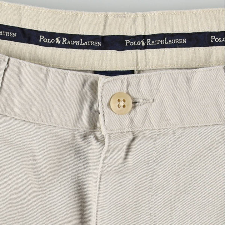 Ralph Lauren Polo Ralph Lauren Two-pleat Chino Shorts, Men's Size W31 cotton Beige type Vintage Second Hand