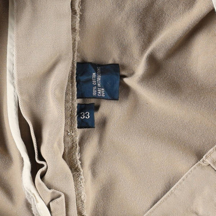 Ralph Lauren POLO by Ralph Lauren TYLER SHORT Two-pleat chino shorts, short pants, men's size W33 cotton Beige type Vintage Second Hand