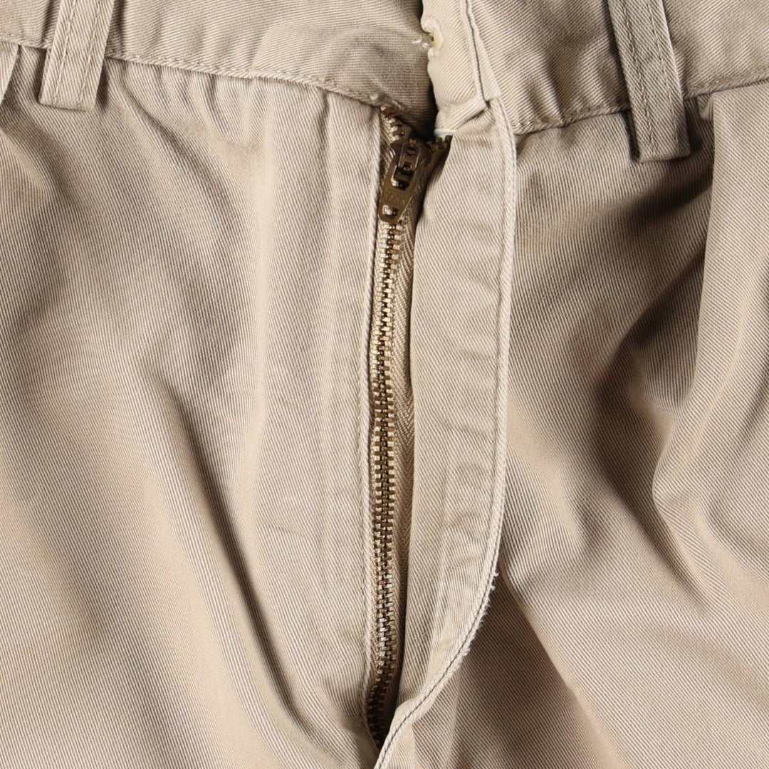 Ralph Lauren POLO by Ralph Lauren TYLER SHORT Two-pleat chino shorts, short pants, men's size W33 cotton Beige type Vintage Second Hand