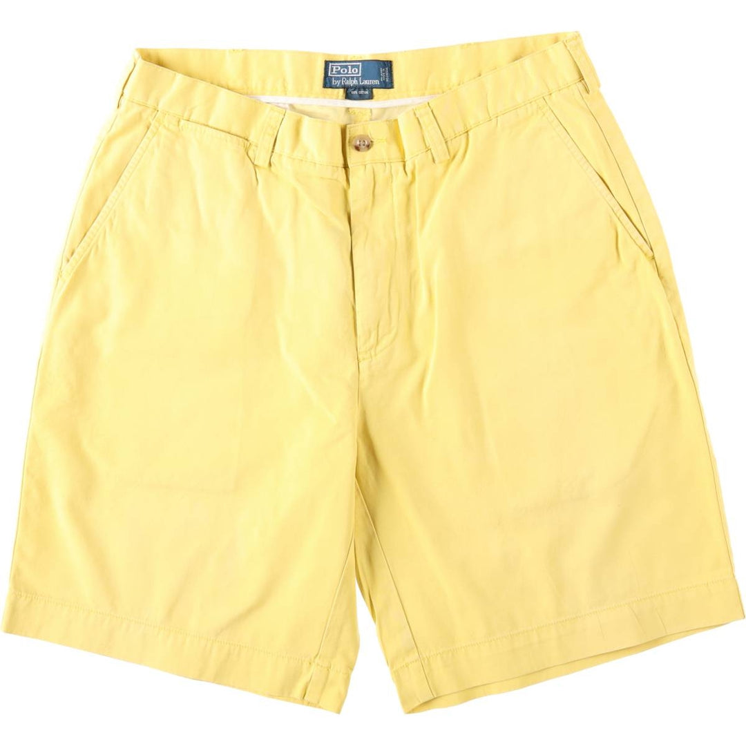 Ralph Lauren POLO by Ralph Lauren Chino Shorts Shorts Men's W34 equivalent cotton yellow type Vintage Second Hand