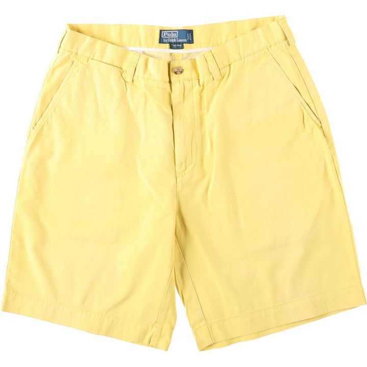 Ralph Lauren POLO by Ralph Lauren Chino Shorts Shorts Men's W34 equivalent cotton yellow type Vintage Second Hand
