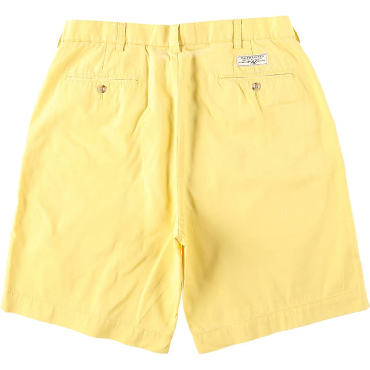 Ralph Lauren POLO by Ralph Lauren Chino Shorts Shorts Men's W34 equivalent cotton yellow type Vintage Second Hand
