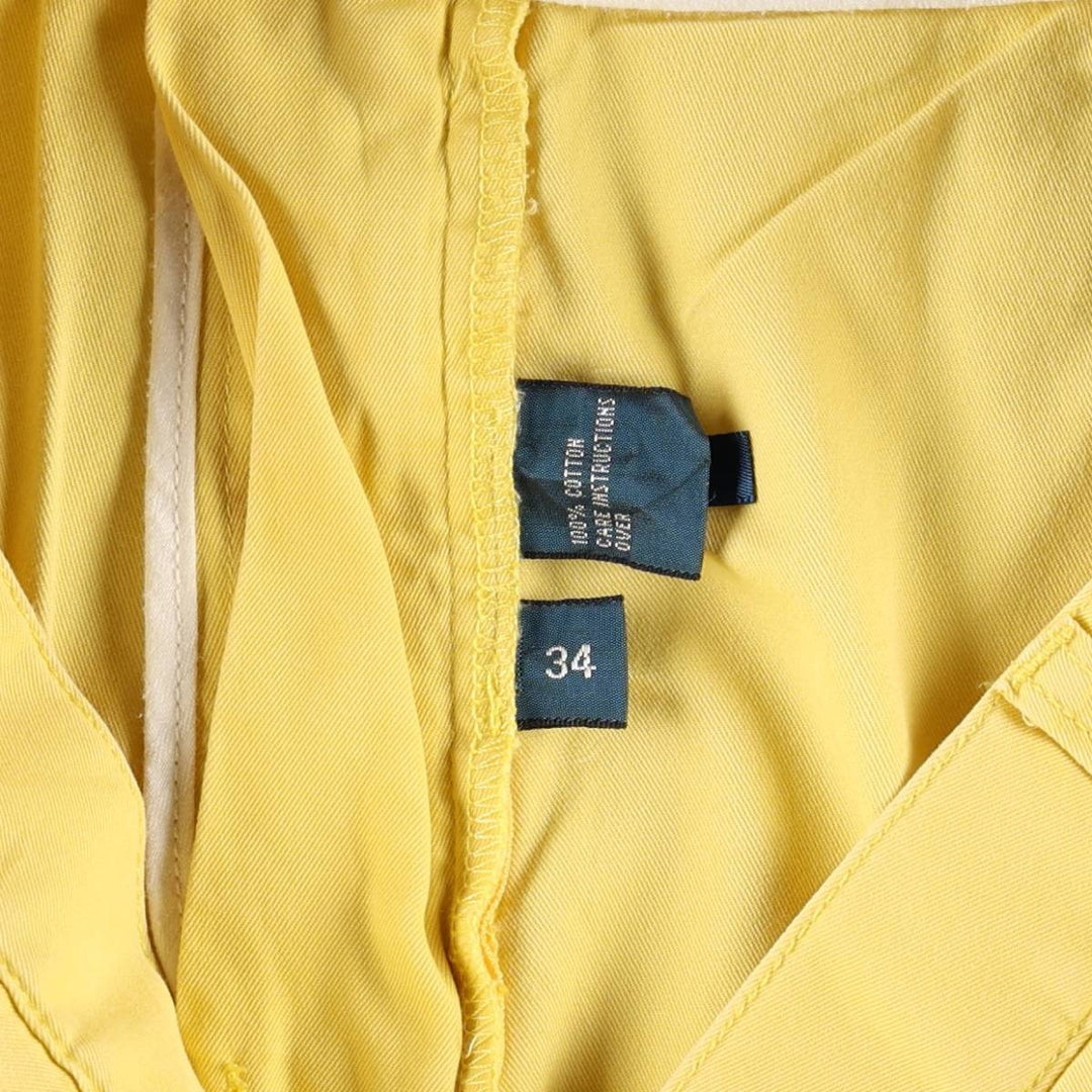 Ralph Lauren POLO by Ralph Lauren Chino Shorts Shorts Men's W34 equivalent cotton yellow type Vintage Second Hand