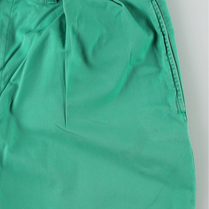 Ralph Lauren POLO by Ralph Lauren TYLER SHORT Two-pleat chino shorts, short pants, men's w35 equivalent cotton green type Vintage Second Hand