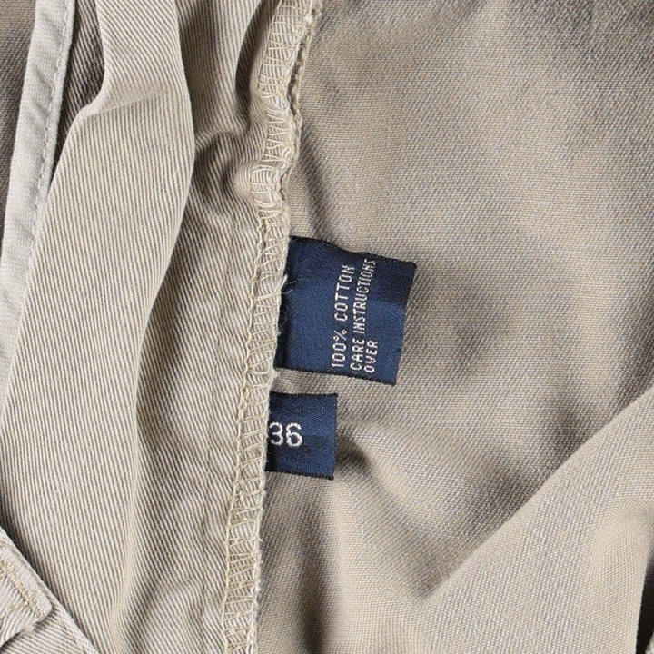 Ralph Lauren POLO by Ralph Lauren TYLER SHORT Two-pleat chino shorts, short pants, men's size W36 cotton Beige type Vintage Second Hand
