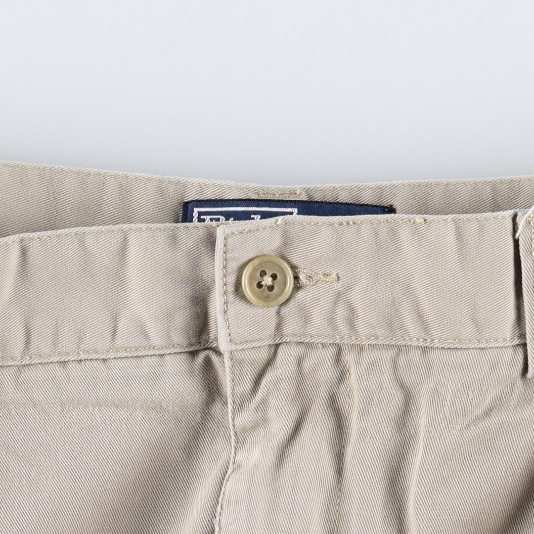 Ralph Lauren POLO by Ralph Lauren TYLER SHORT Two-pleat chino shorts, short pants, men's size W36 cotton Beige type Vintage Second Hand