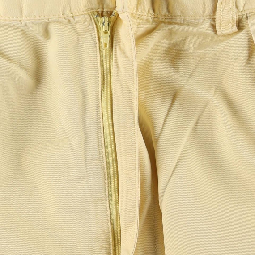 Ralph Lauren POLO by Ralph Lauren ANDREW SHORT Two-pleat chino shorts, short pants, men's size W36 cotton yellow type Vintage Second Hand