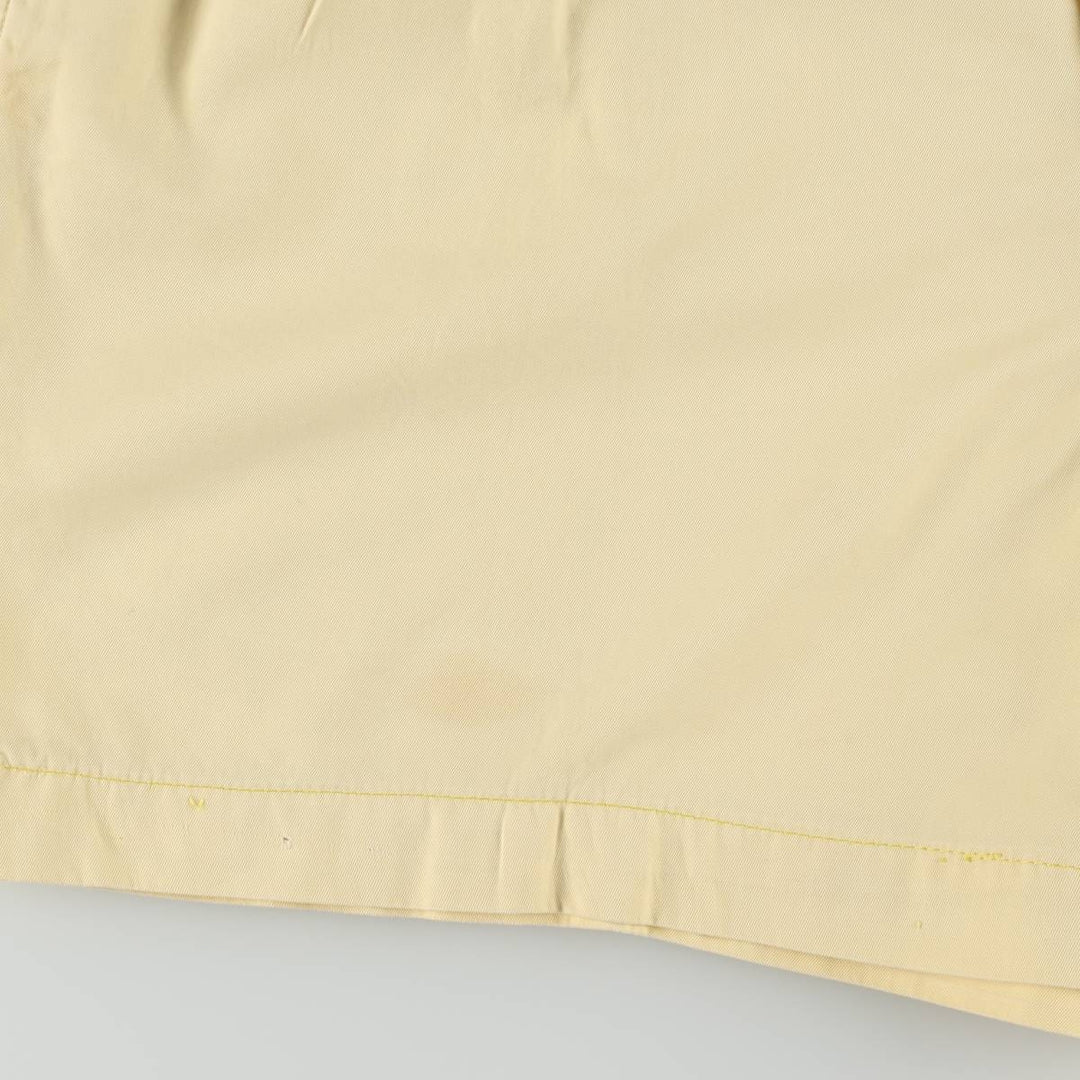 Ralph Lauren POLO by Ralph Lauren ANDREW SHORT Two-pleat chino shorts, short pants, men's size W36 cotton yellow type Vintage Second Hand