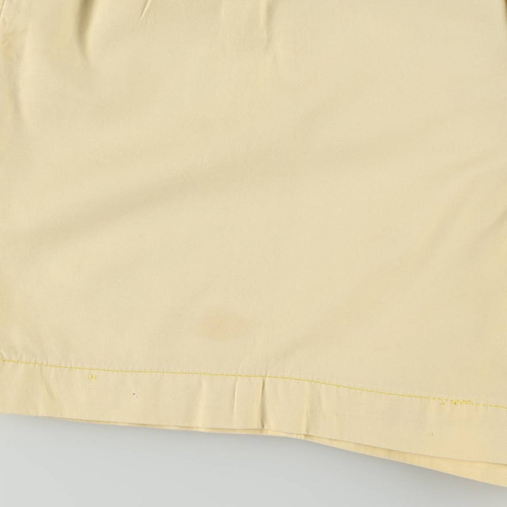 Ralph Lauren POLO by Ralph Lauren ANDREW SHORT Two-pleat chino shorts, short pants, men's size W36 cotton yellow type Vintage Second Hand
