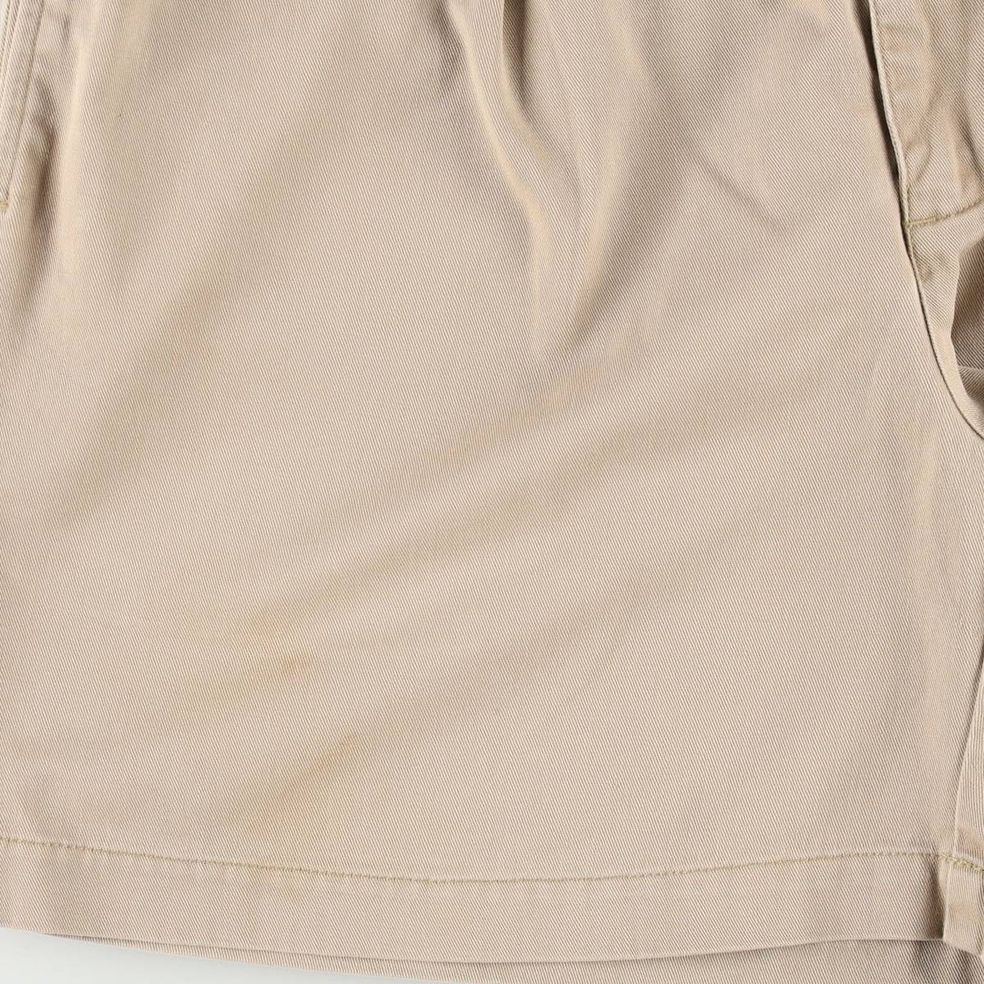 Ralph Lauren POLO by Ralph Lauren ANDREW SHORT Two-pleat chino shorts, short pants, men's size W34 cotton Beige type Vintage Second Hand