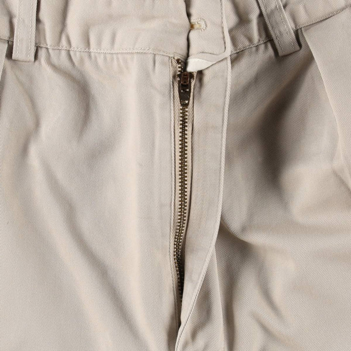 Ralph Lauren POLO by Ralph Lauren ANDREW SHORT Two-pleat chino shorts, short pants, men's size W35 cotton Beige type Vintage Second Hand