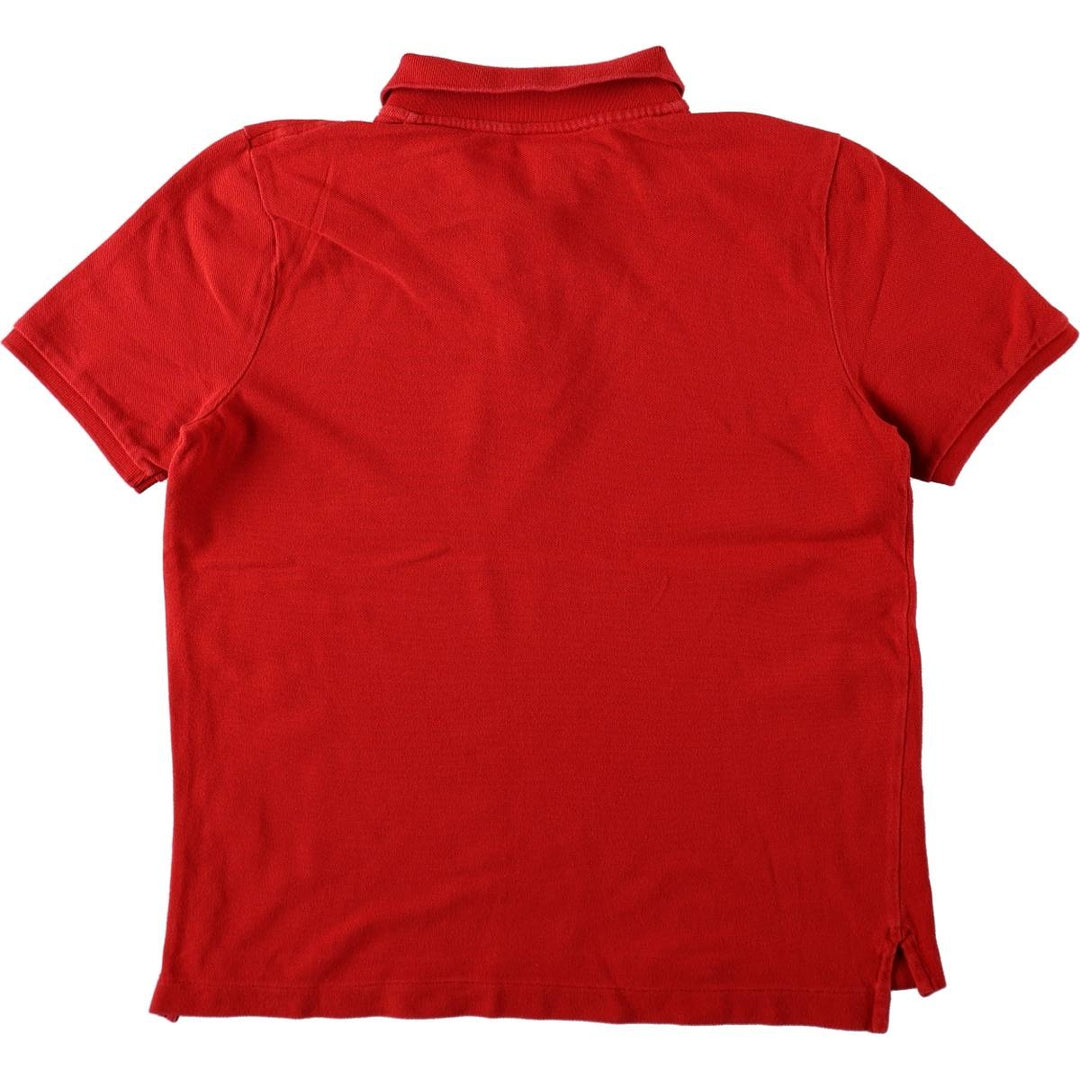 Ralph Lauren LAUREN Lauren short sleeve polo shirt, women's size M cotton red type Vintage Second Hand