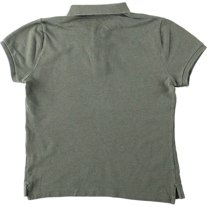 Ralph Lauren POLO RALPH LAUREN SKINNY FIT Short-Sleeve Polo Shirt, Women's Size M (approx.) cotton Khaki type Vintage Second Hand