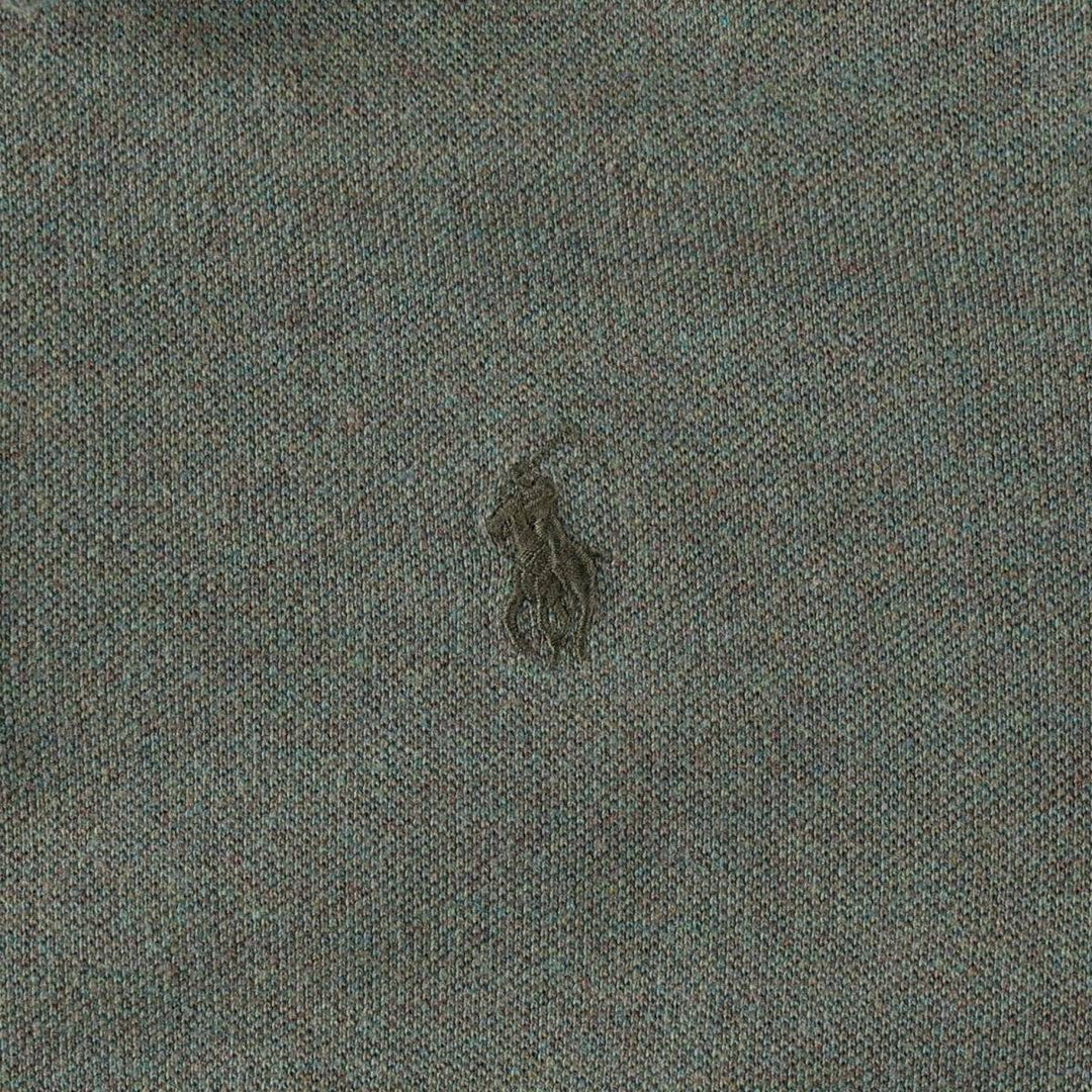 Ralph Lauren POLO RALPH LAUREN SKINNY FIT Short-Sleeve Polo Shirt, Women's Size M (approx.) cotton Khaki type Vintage Second Hand
