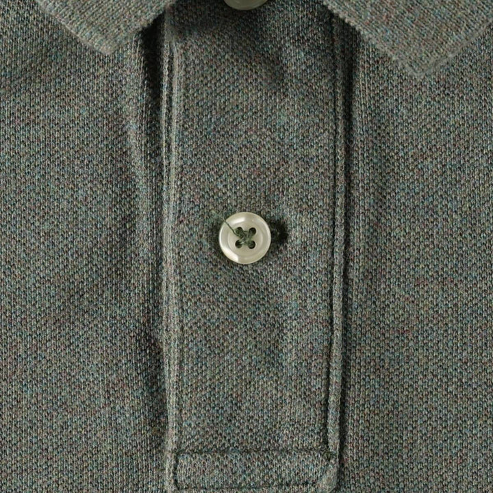 Ralph Lauren POLO RALPH LAUREN SKINNY FIT Short-Sleeve Polo Shirt, Women's Size M (approx.) cotton Khaki type Vintage Second Hand