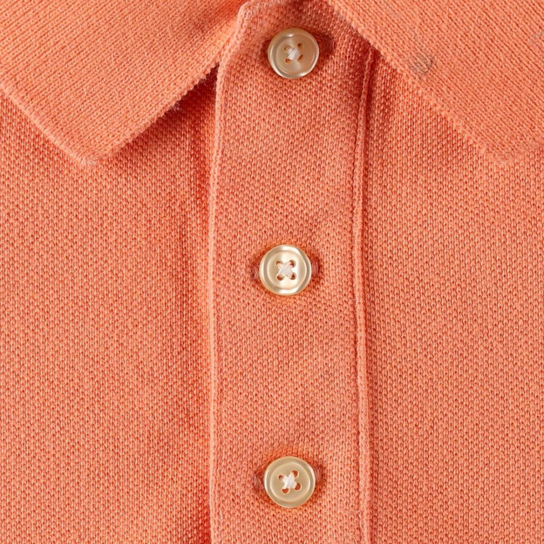 Ralph Lauren LAUREN Lauren short sleeve polo shirt, women's size L cotton orange type Vintage Second Hand