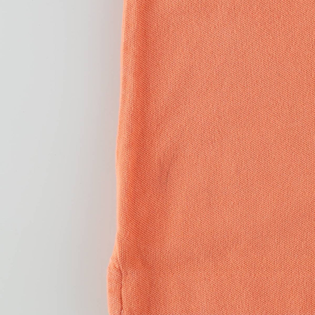Ralph Lauren LAUREN Lauren short sleeve polo shirt, women's size L cotton orange type Vintage Second Hand