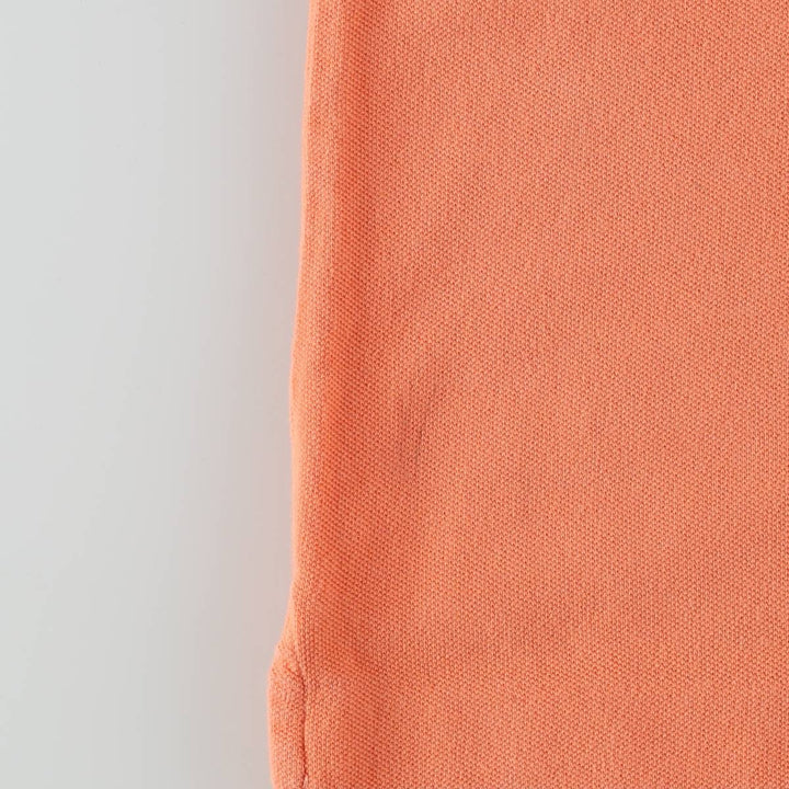 Ralph Lauren LAUREN Lauren short sleeve polo shirt, women's size L cotton orange type Vintage Second Hand
