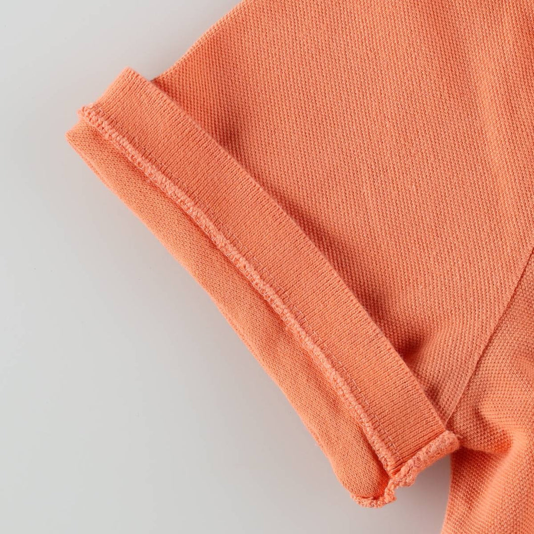 Ralph Lauren LAUREN Lauren short sleeve polo shirt, women's size L cotton orange type Vintage Second Hand