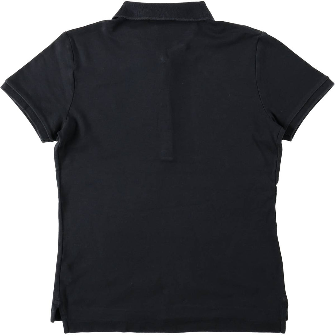 Ralph Lauren RALPH LAUREN SPORT SLIM FIT Short-Sleeve Polo Shirt, Women's Size L (approx.) cotton black type Vintage Second Hand