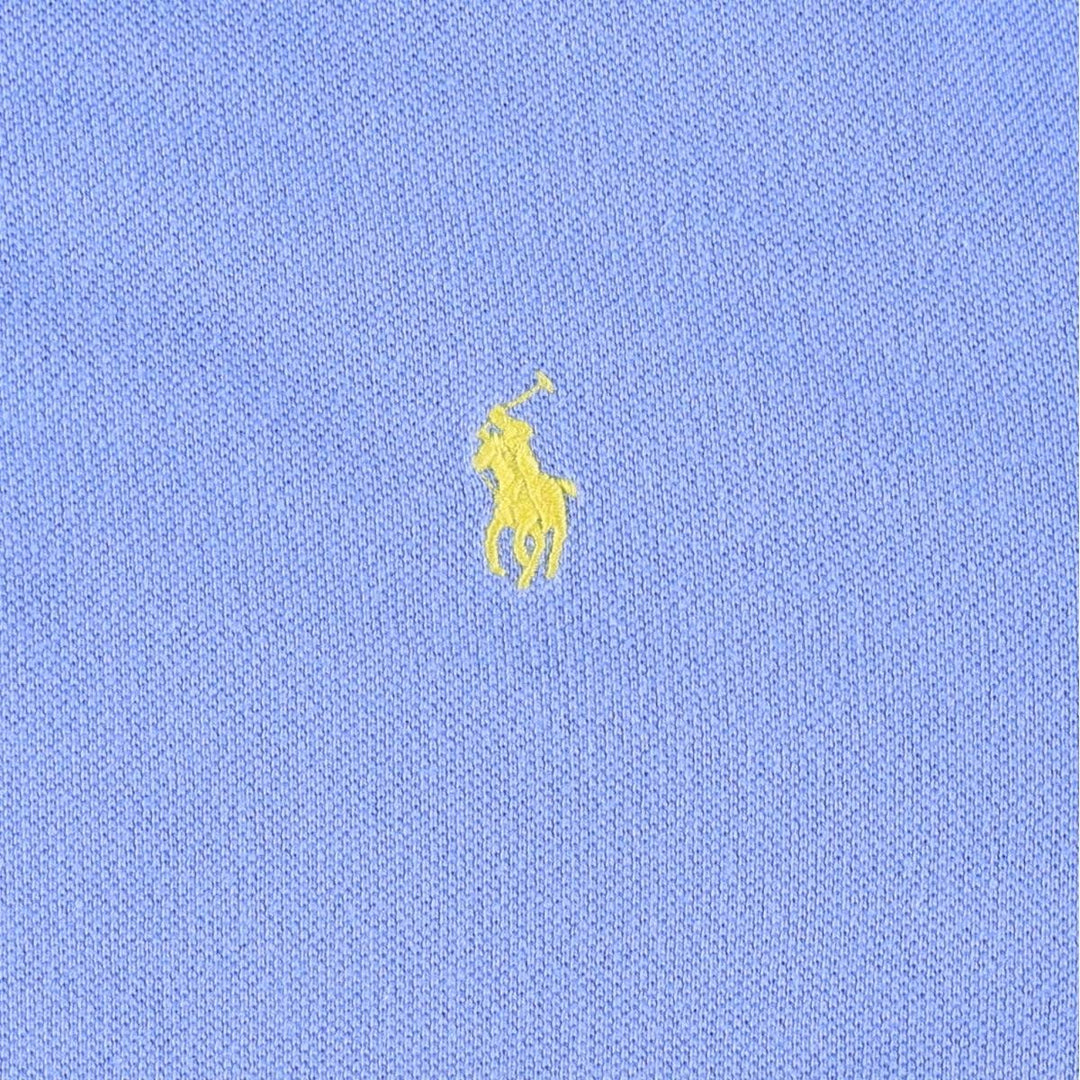 Ralph Lauren POLO by Ralph Lauren short sleeve polo shirt, women's size L cotton blue type Vintage Second Hand