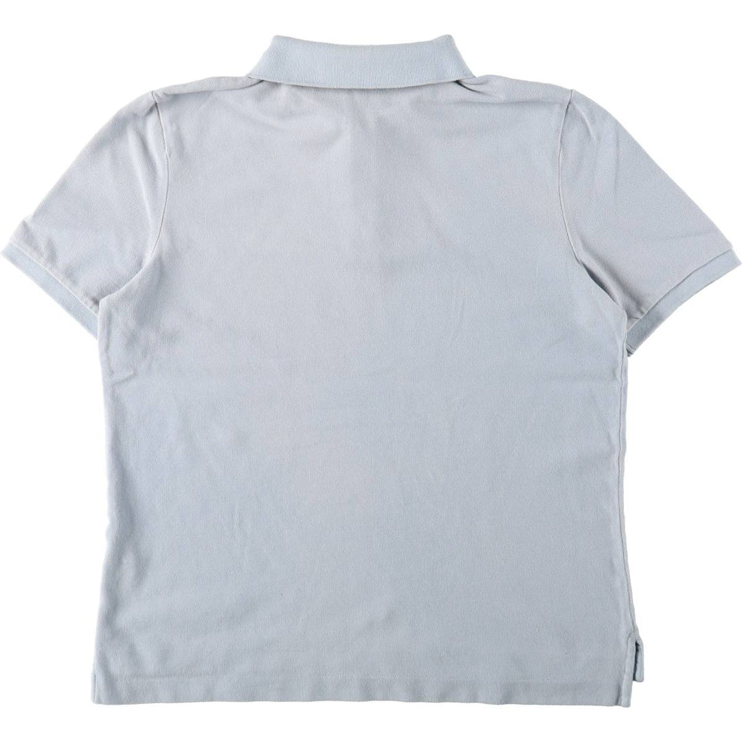 Ralph Lauren LAUREN Lauren short sleeve polo shirt, women's size M cotton Blue type light blue Vintage Second Hand