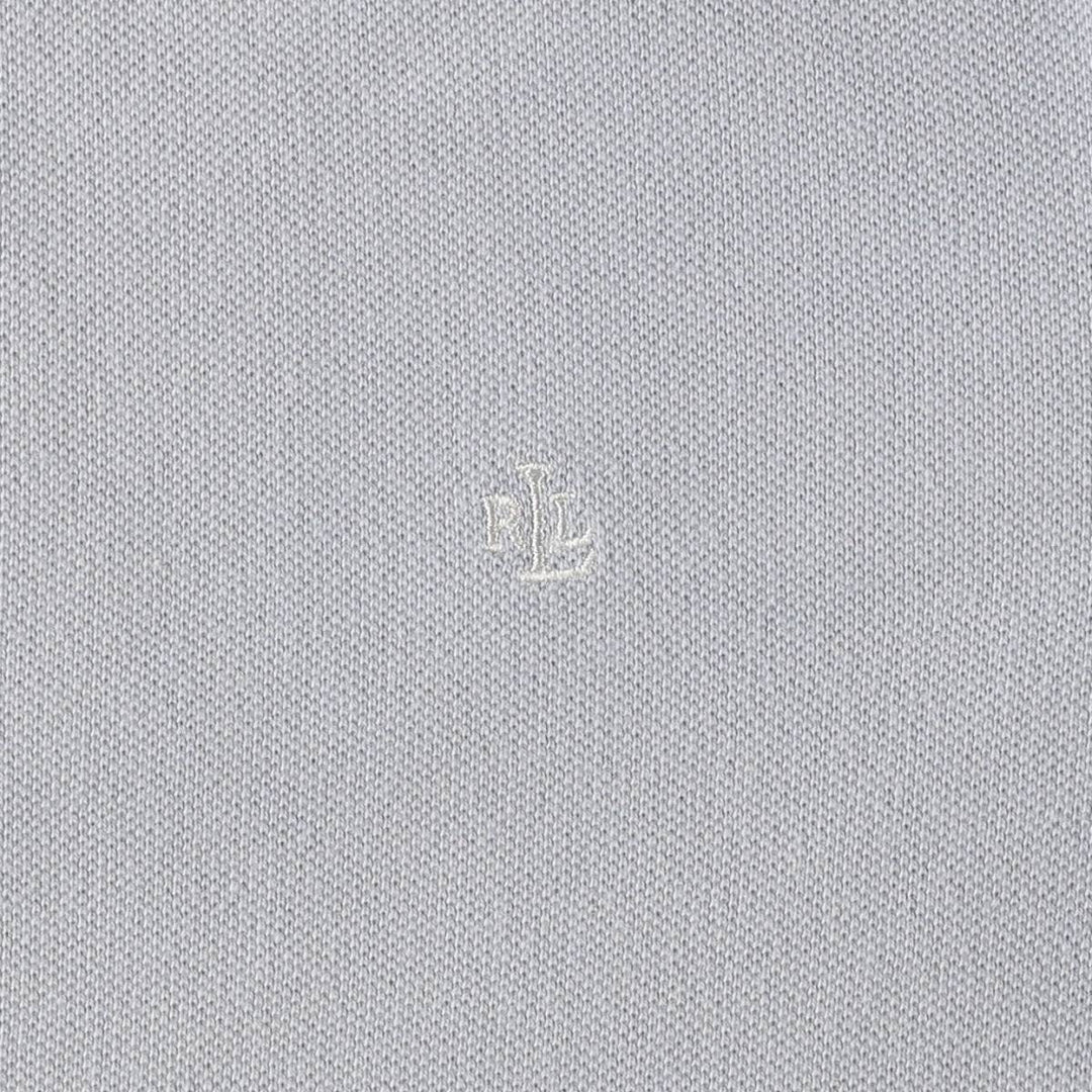 Ralph Lauren LAUREN Lauren short sleeve polo shirt, women's size M cotton Blue type light blue Vintage Second Hand