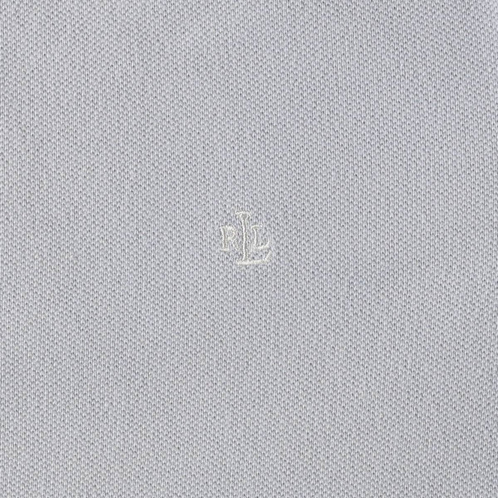 Ralph Lauren LAUREN Lauren short sleeve polo shirt, women's size M cotton Blue type light blue Vintage Second Hand