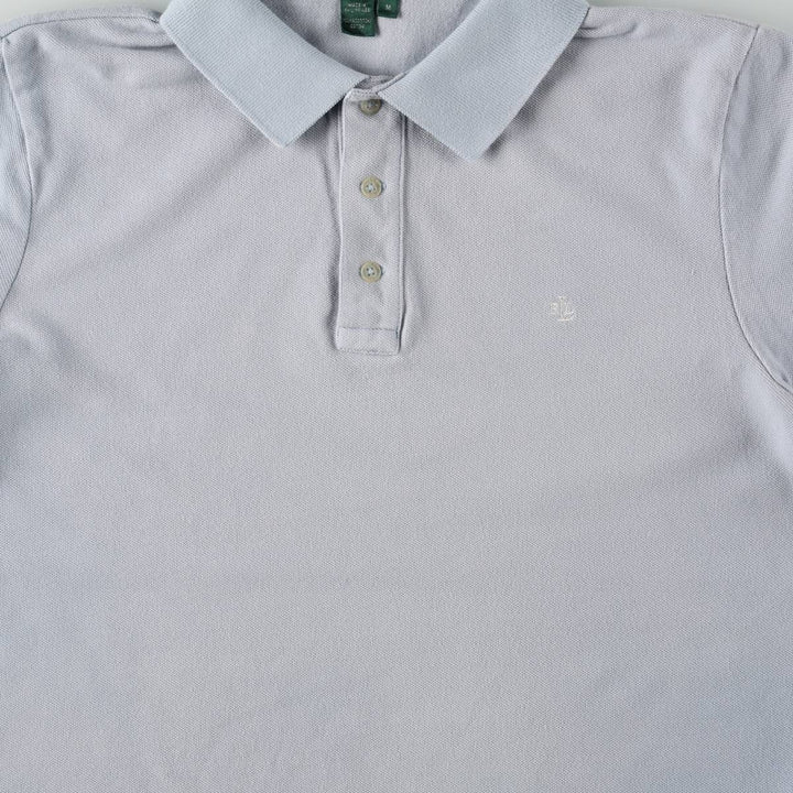 Ralph Lauren LAUREN Lauren short sleeve polo shirt, women's size M cotton Blue type light blue Vintage Second Hand
