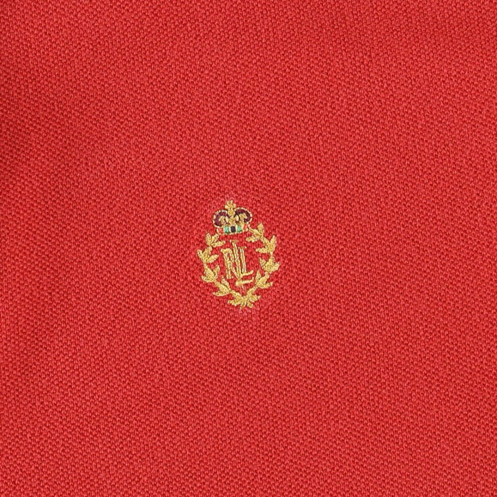 Ralph Lauren LAUREN Lauren short sleeve polo shirt, women's size L unclear red type Vintage Second Hand