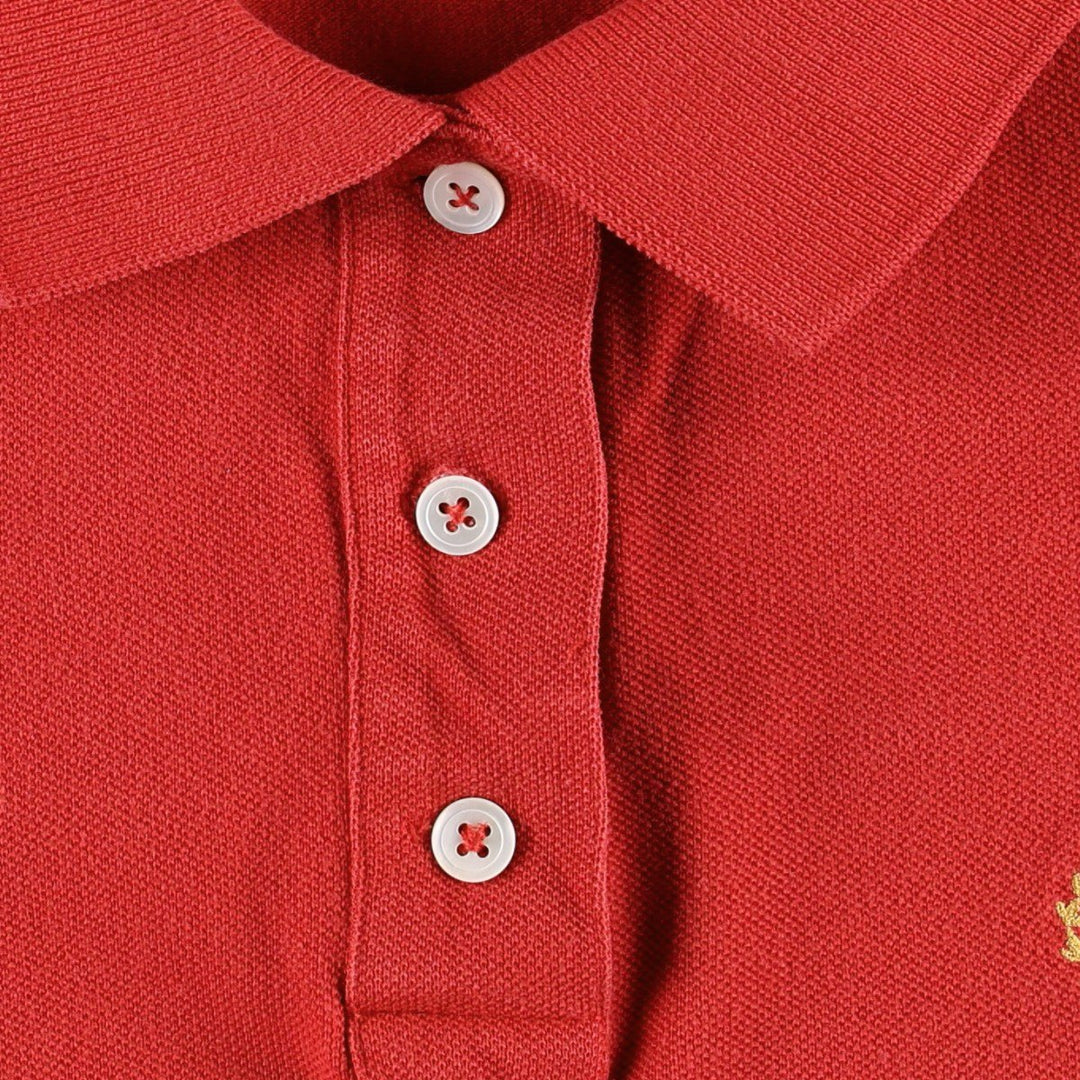 Ralph Lauren LAUREN Lauren short sleeve polo shirt, women's size L unclear red type Vintage Second Hand