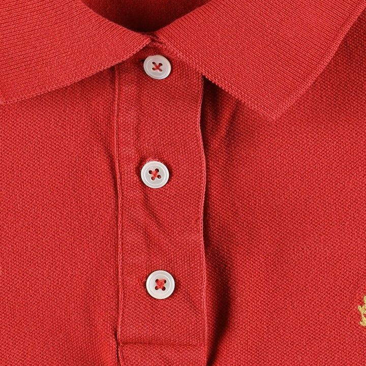 Ralph Lauren LAUREN Lauren short sleeve polo shirt, women's size L unclear red type Vintage Second Hand