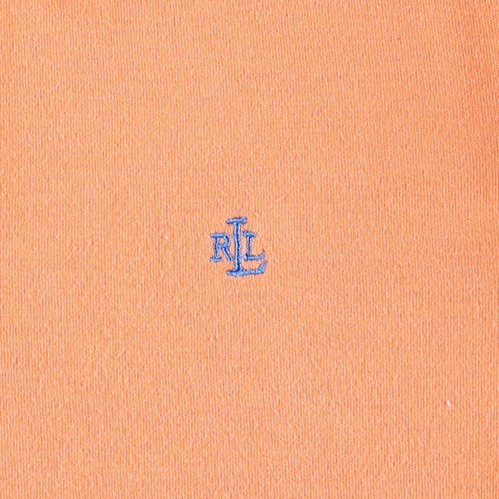 Ralph Lauren LAUREN Slim Fit Short-Sleeve Polo Shirt, Women's Size L (approx.) cotton orange type Vintage Second Hand