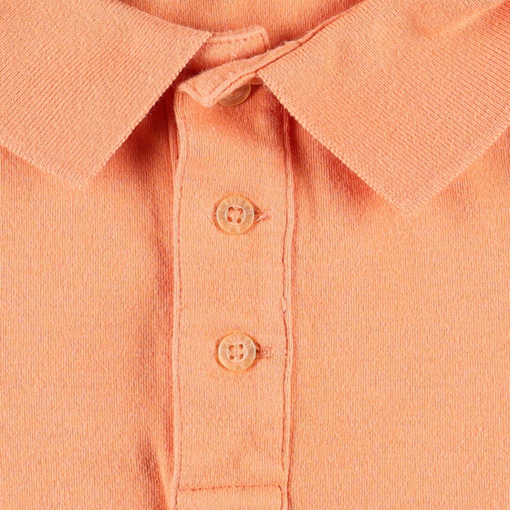 Ralph Lauren LAUREN Slim Fit Short-Sleeve Polo Shirt, Women's Size L (approx.) cotton orange type Vintage Second Hand