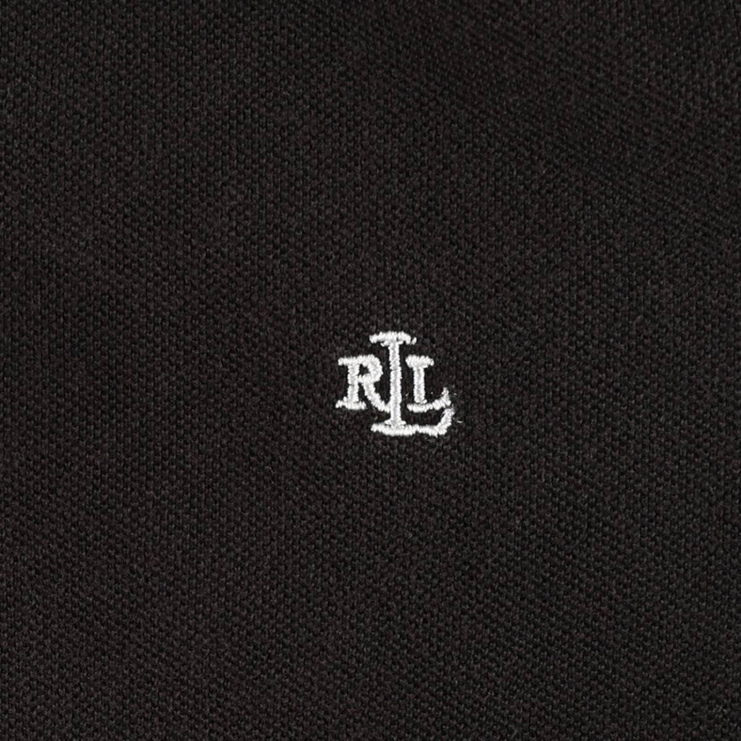 Ralph Lauren LAUREN Lauren short sleeve polo shirt, women's size XL cotton black type Vintage Second Hand