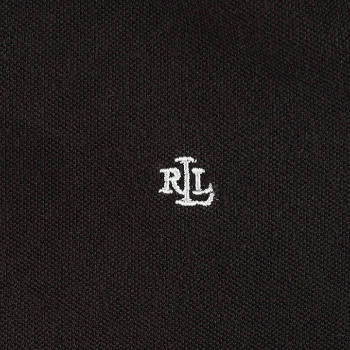 Ralph Lauren LAUREN Lauren short sleeve polo shirt, women's size XL cotton black type Vintage Second Hand