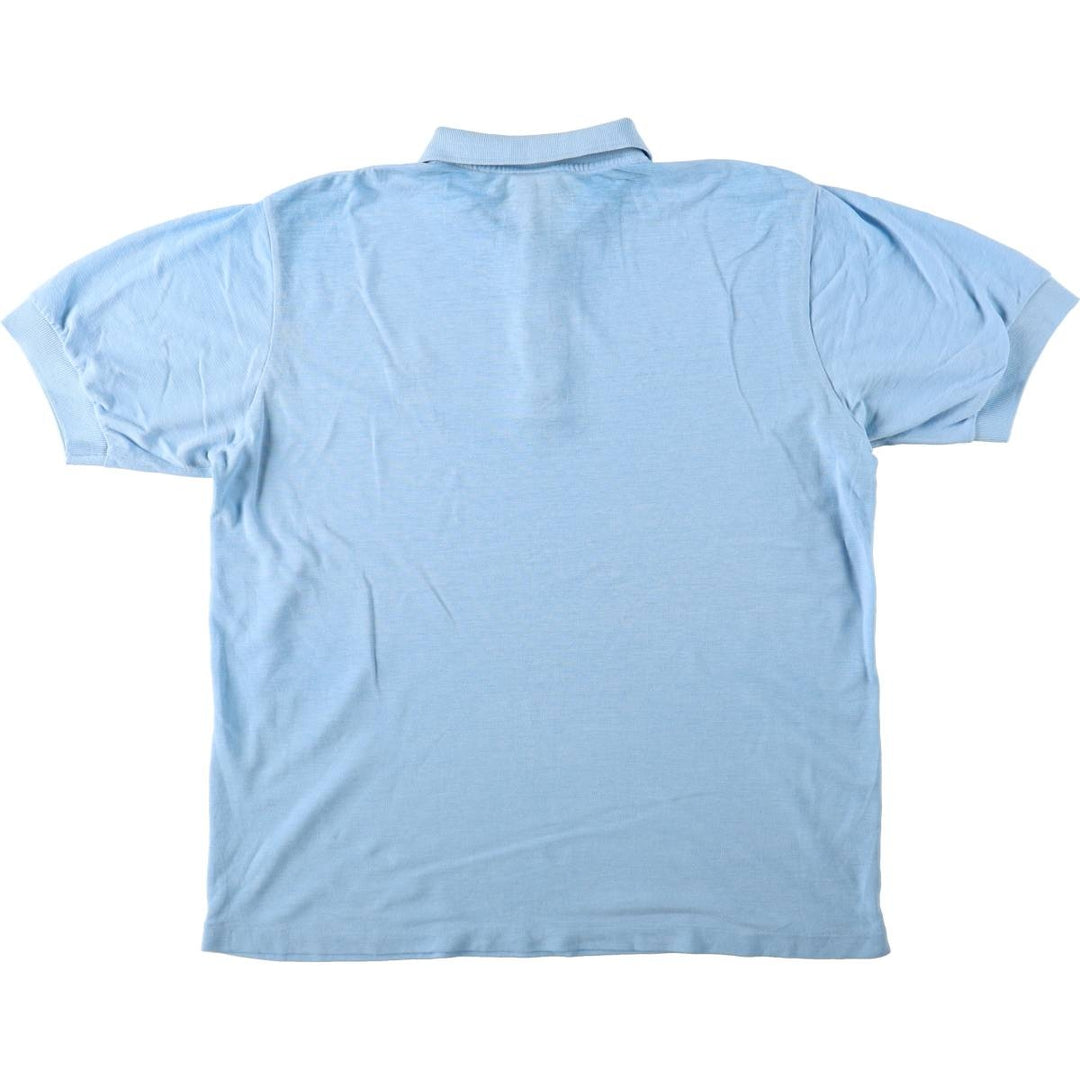 80s-90'S Puma Short-Sleeve Polo Shirt, Women's Size L (Equivalent), Vintage cotton Blue type light blue Vintage Second Hand